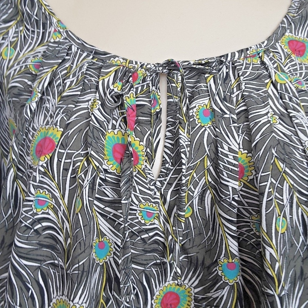 Liberty of London for Target sz M Peacock Boho Top